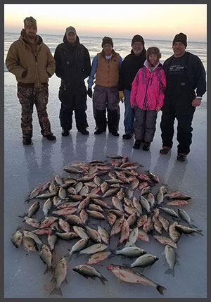 White Bass Ice Fishing on Winnebago