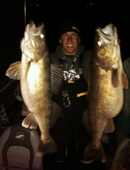 11 and 13lb Walleye April 2011