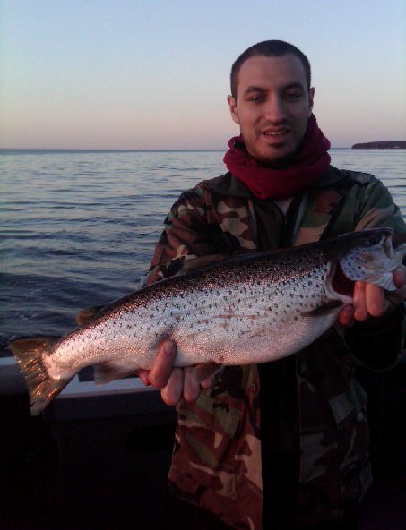 Brown Trout Caught fishing walleye april 2011